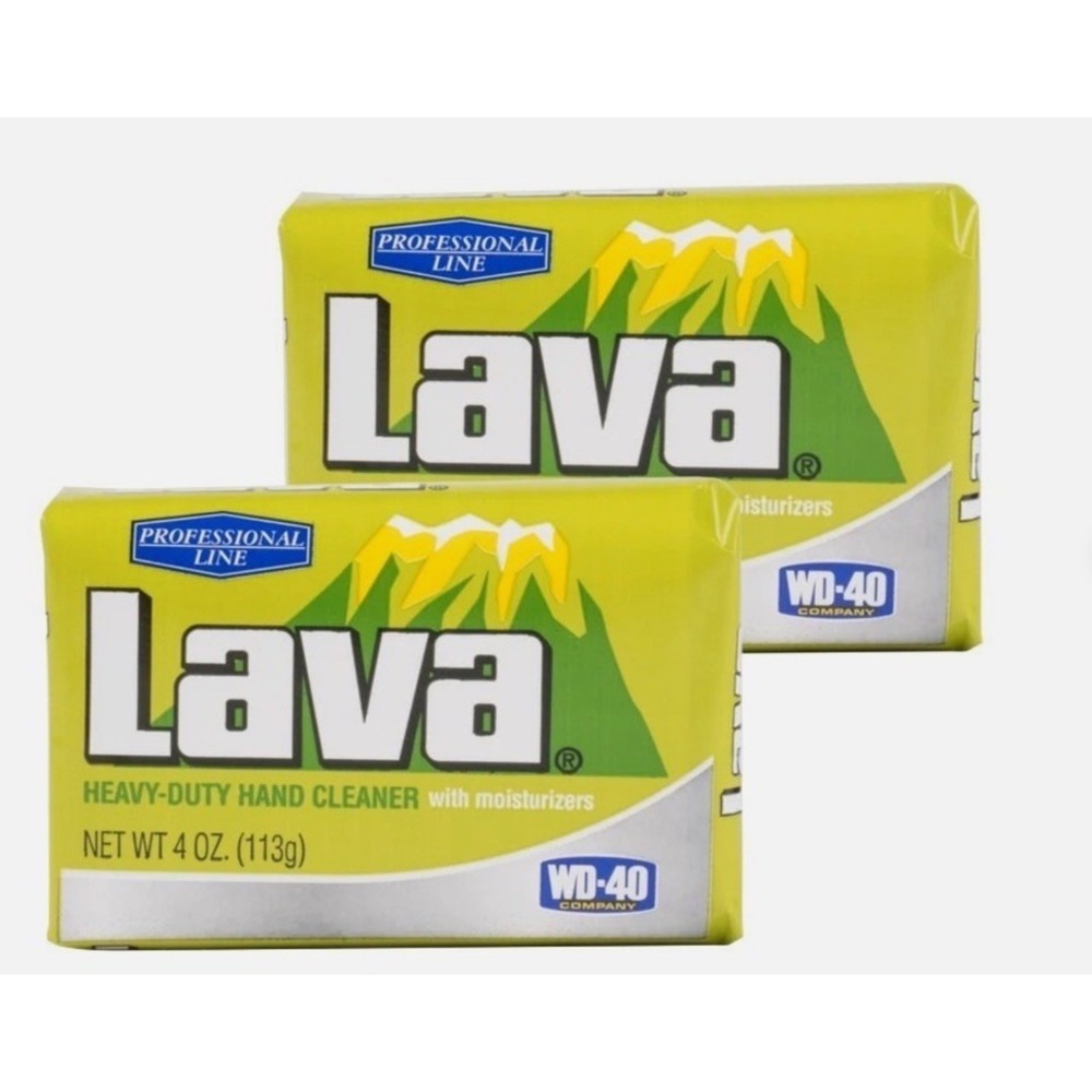 WD-40 Lava Bar 4 oz. Pumice-Powered Hand Soap with Moisturizers Green - 2-Pack